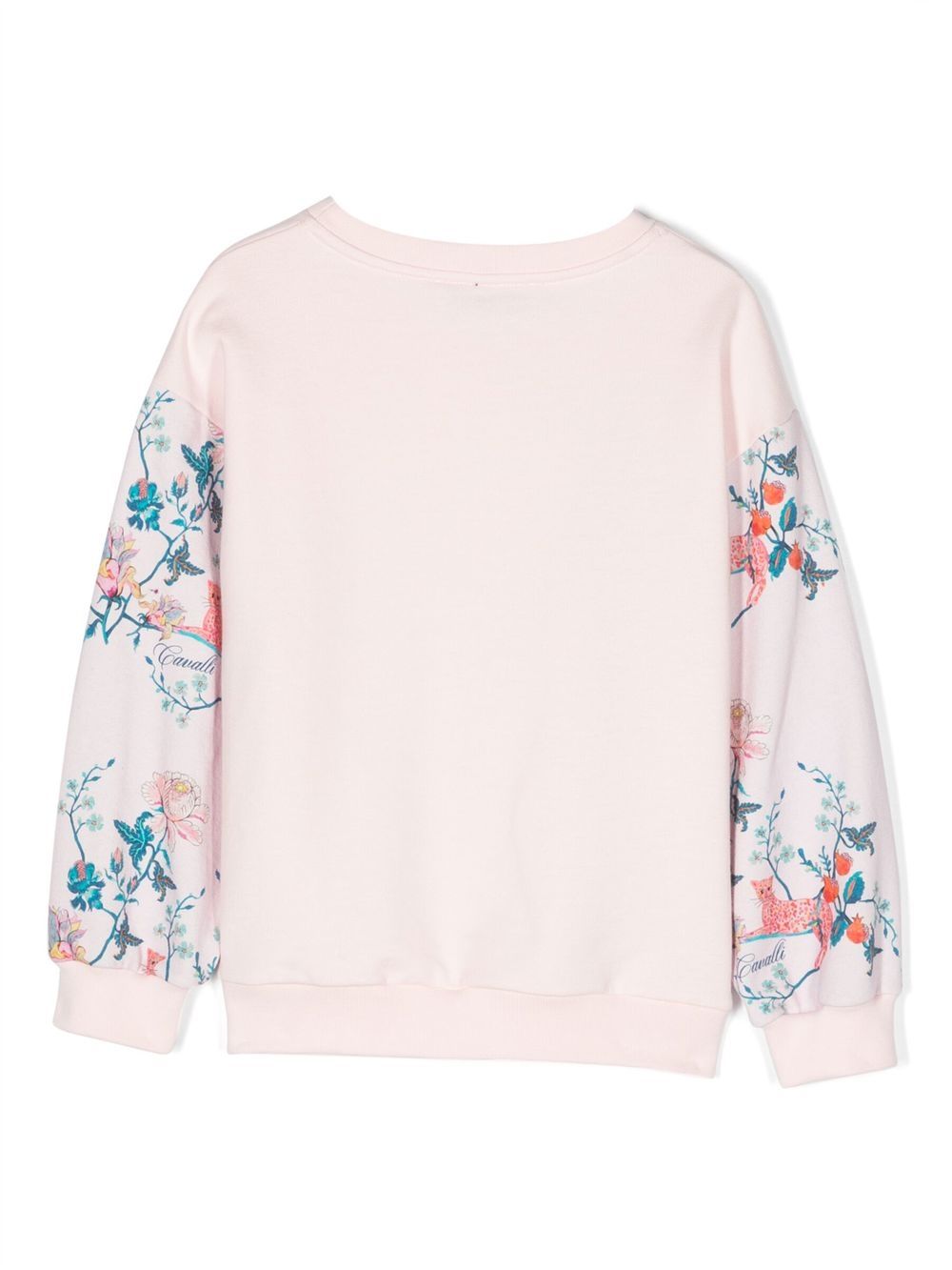 Roberto Cavalli Junior Sweater met bloemenprint - Roze