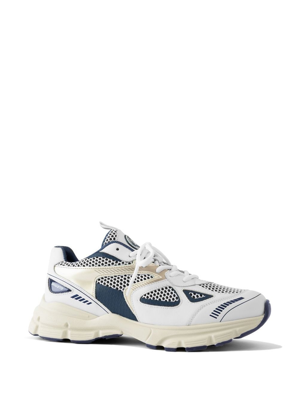 Shop Axel Arigato Marathon Runner Mesh-detail Sneakers In White