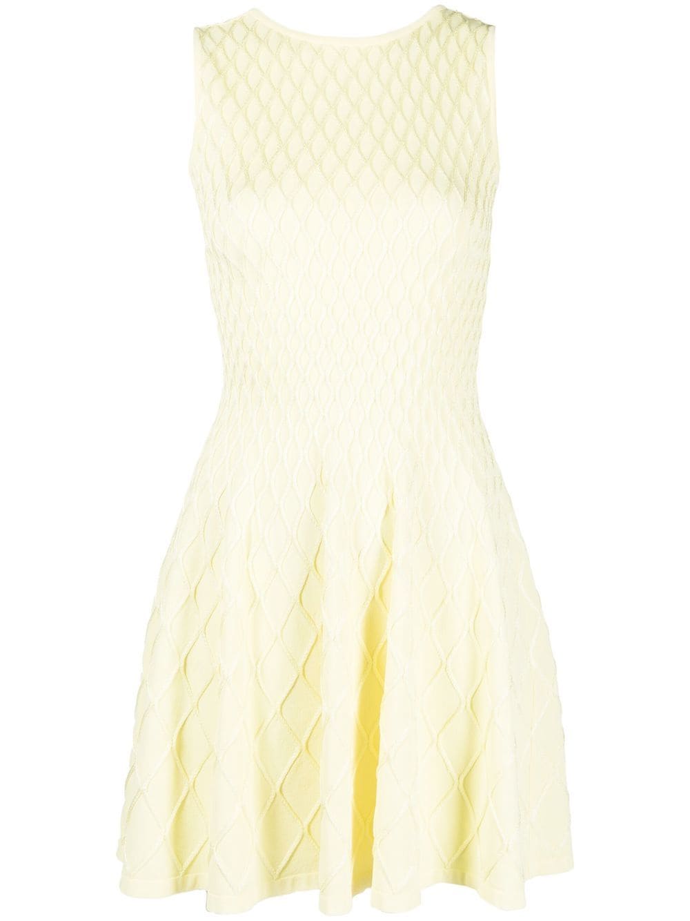 Shop Antonino Valenti Sleeveless Knitted Dress In Yellow