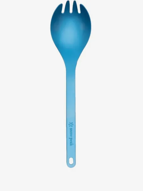 Snow Peak engraved-logo titanium spork