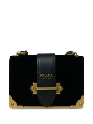 Prada Black Leather Cahier Flap Shoulder Bag Prada