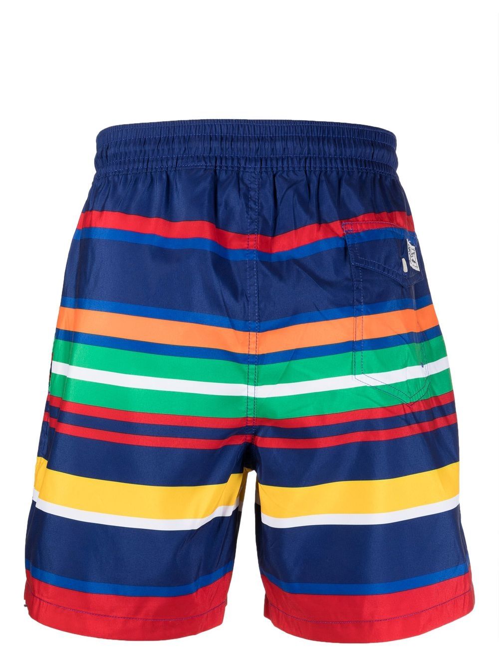 Shop Polo Ralph Lauren Striped Swim Shorts In Blau