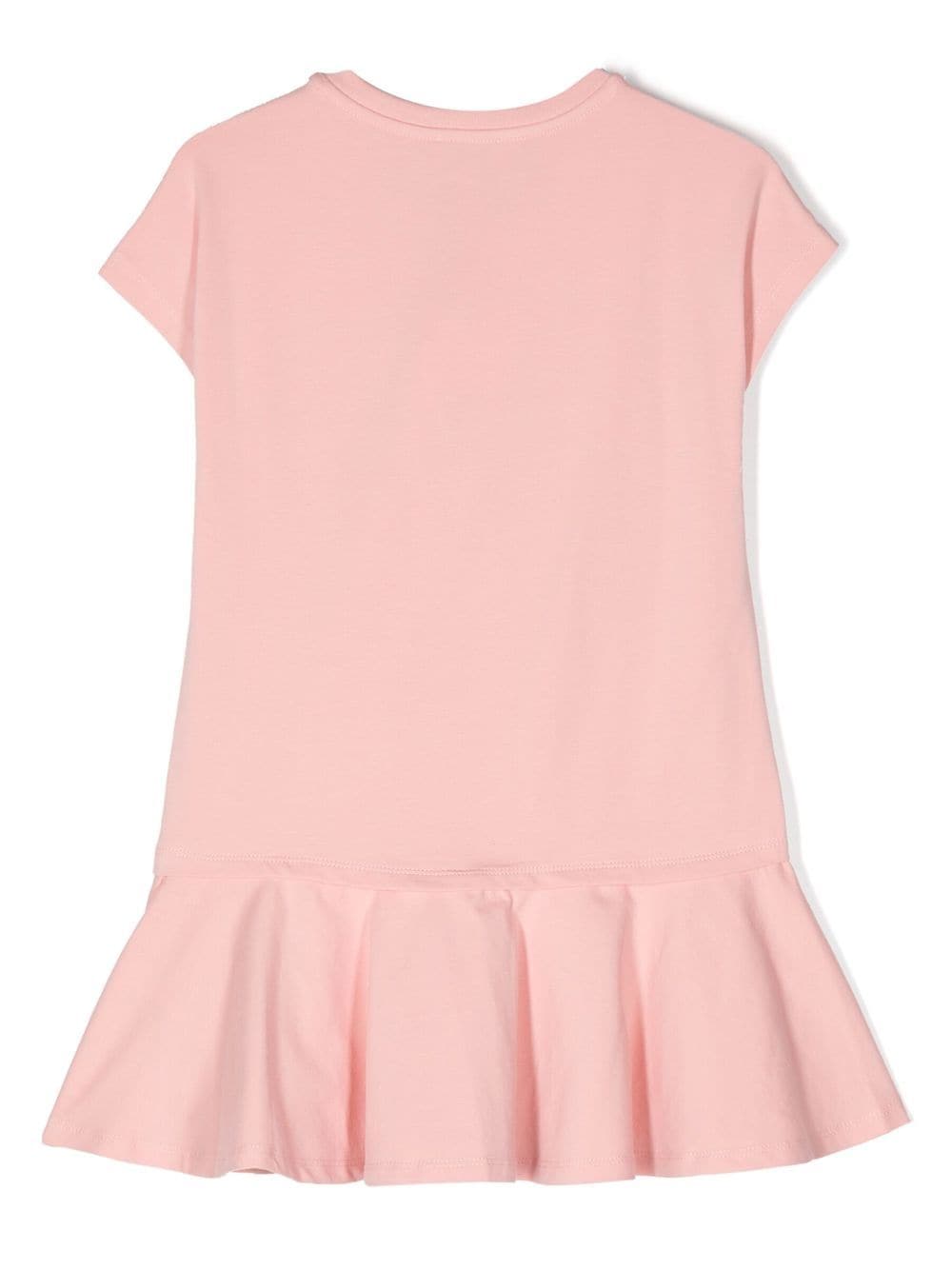 Kenzo Kids Jurk met ruches - Roze