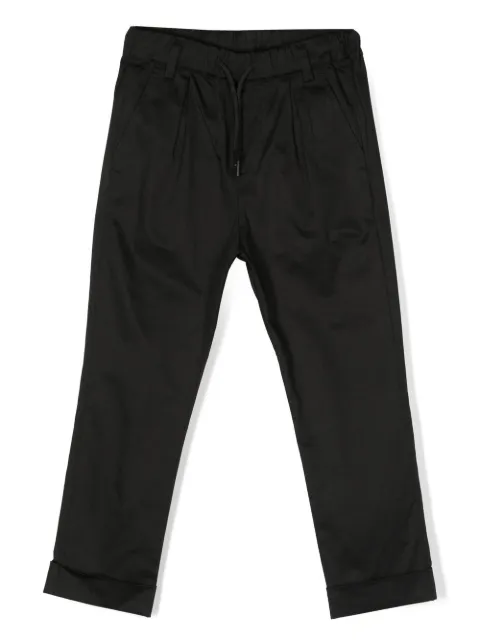 MSGM Kids logo-patch drawstring trousers