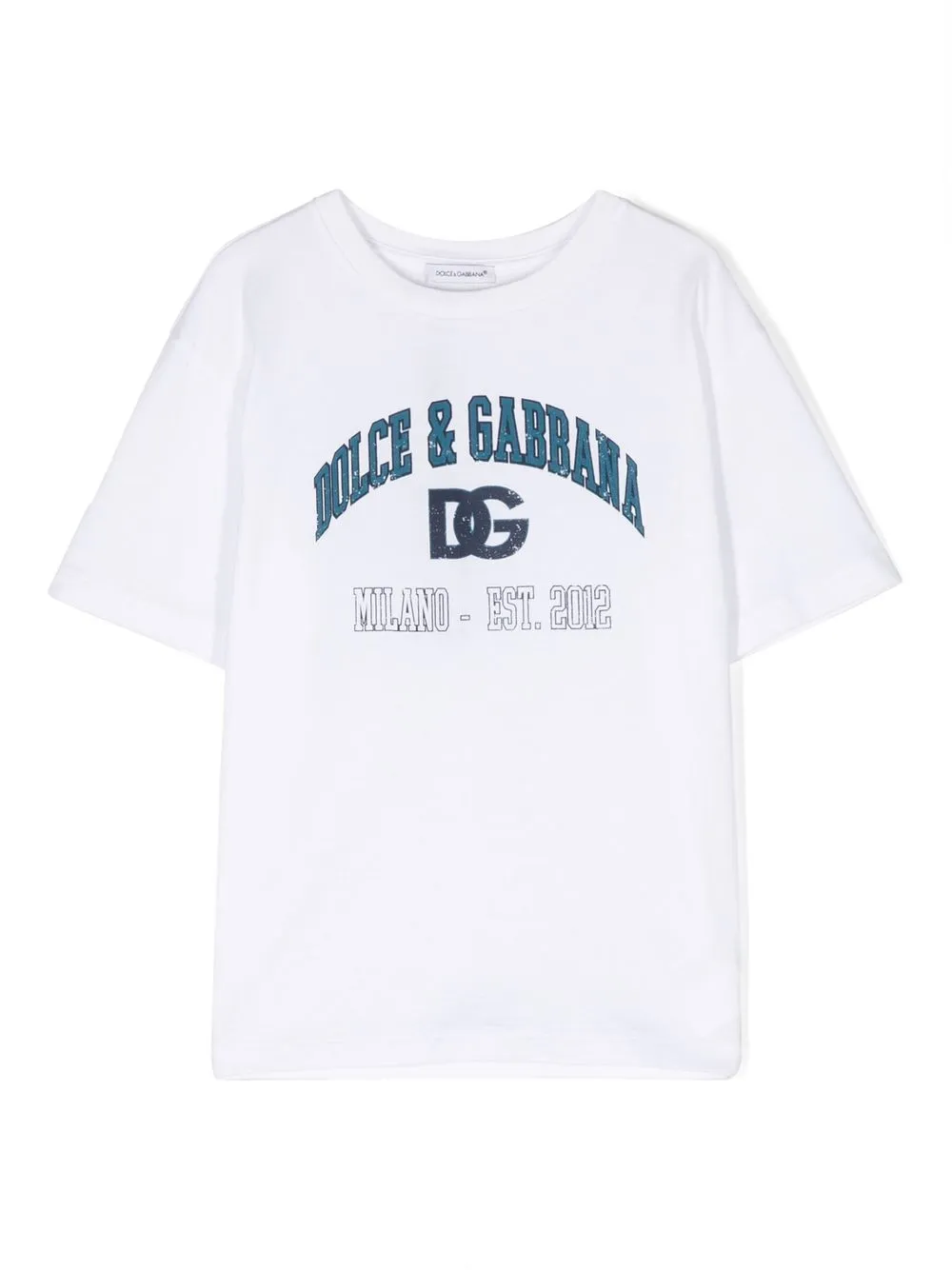 

Dolce & Gabbana Kids logo-print cotton T-shirt - White