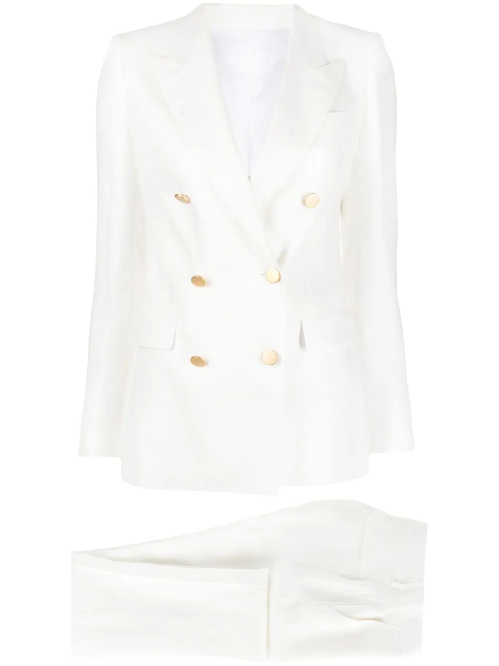 

Tagliatore double-breasted two-piece suit - White