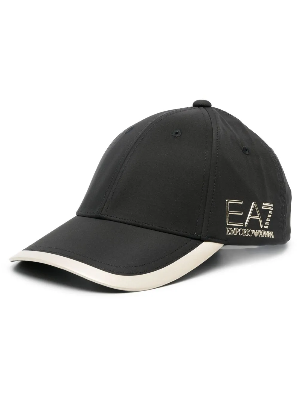

Ea7 Emporio Armani logo-embroidered baseball cap - Black