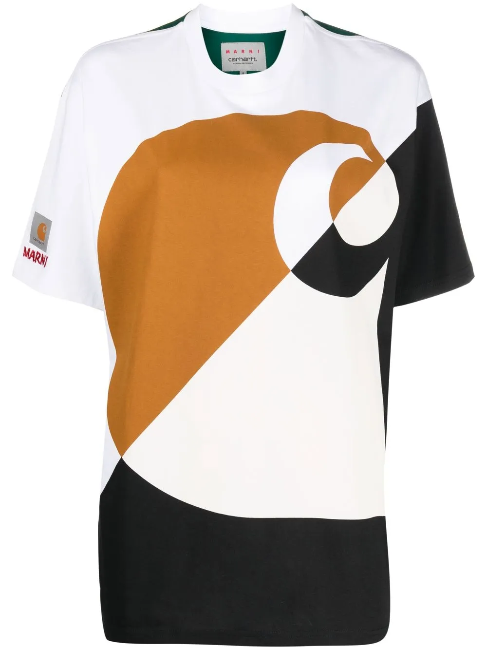 

Marni colour-block print T-shirt - White