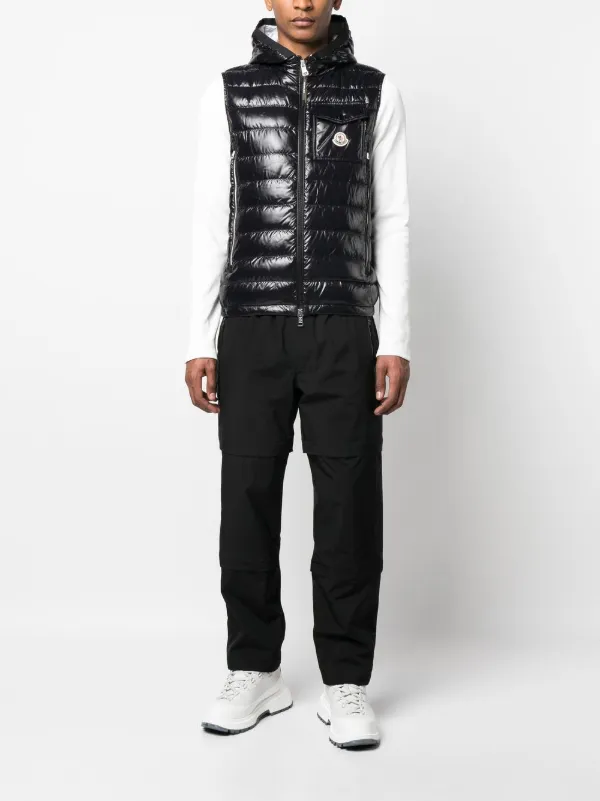 Moncler logo-patch Padded Vest - Farfetch