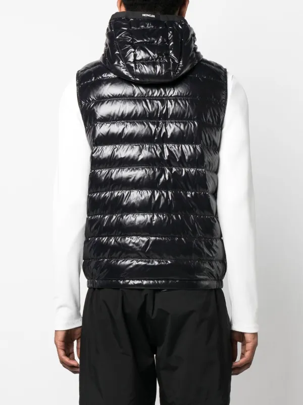 Moncler logo-patch Padded Vest - Farfetch