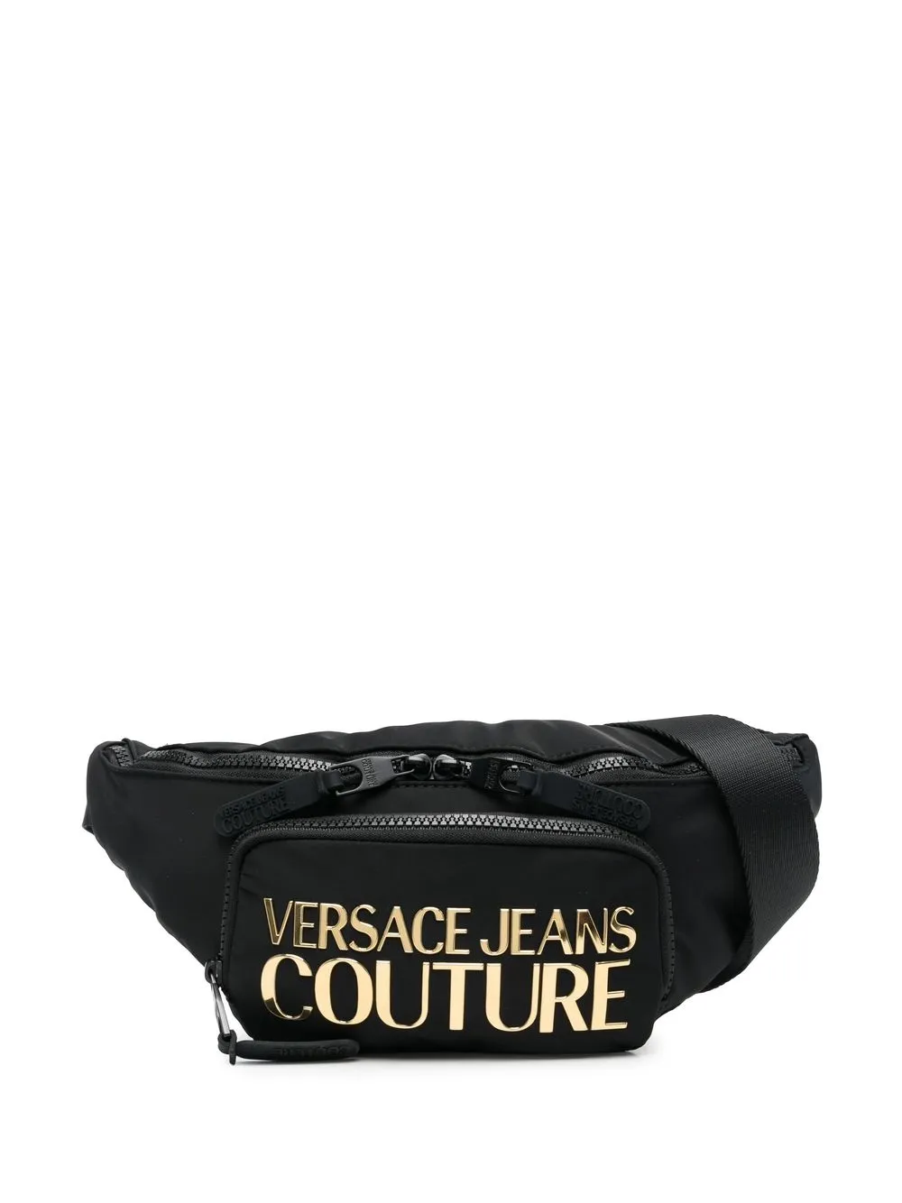 

Versace Jeans Couture logo-appliqué belt bag - Black