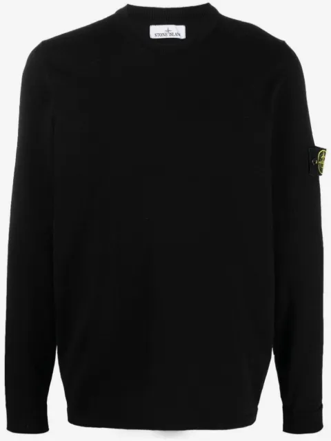 Stone Island Compass-patch crewneck jumper