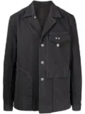 OBJECTS IV LIFE chest-pocket shirt jacket - Black