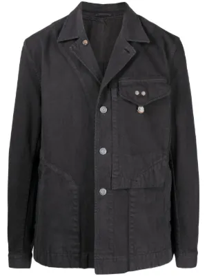 【関税込み】Objects IV Life ブルー Four Pocket ジャケット OBJECTS IV LIFE multi-pocket Shirt Jacket | Blue | FARFETCH