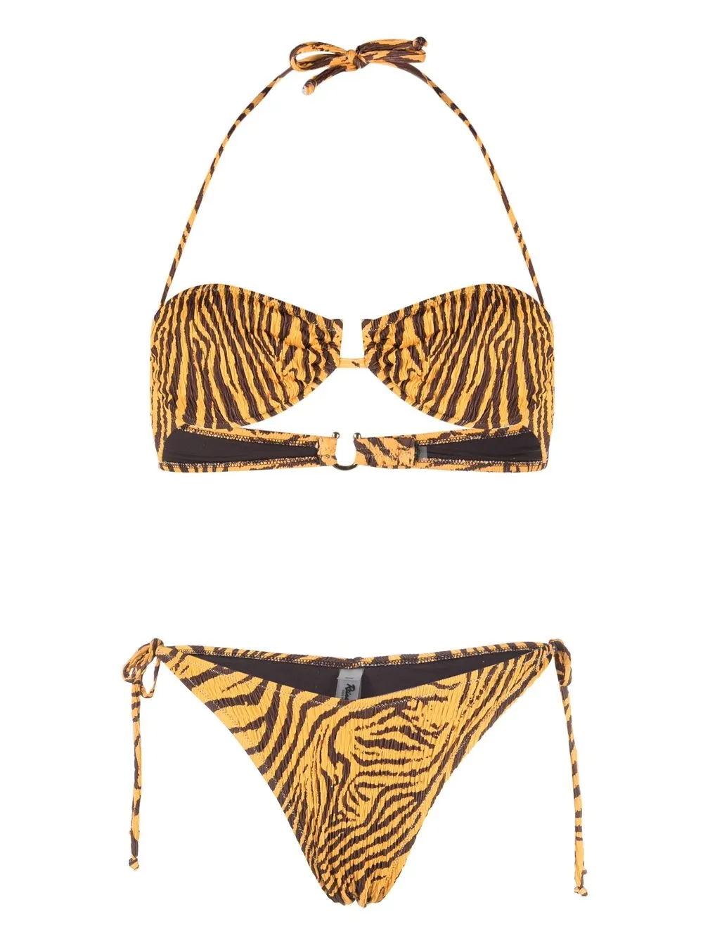 

Reina Olga Penny tiger-print bikini - Brown