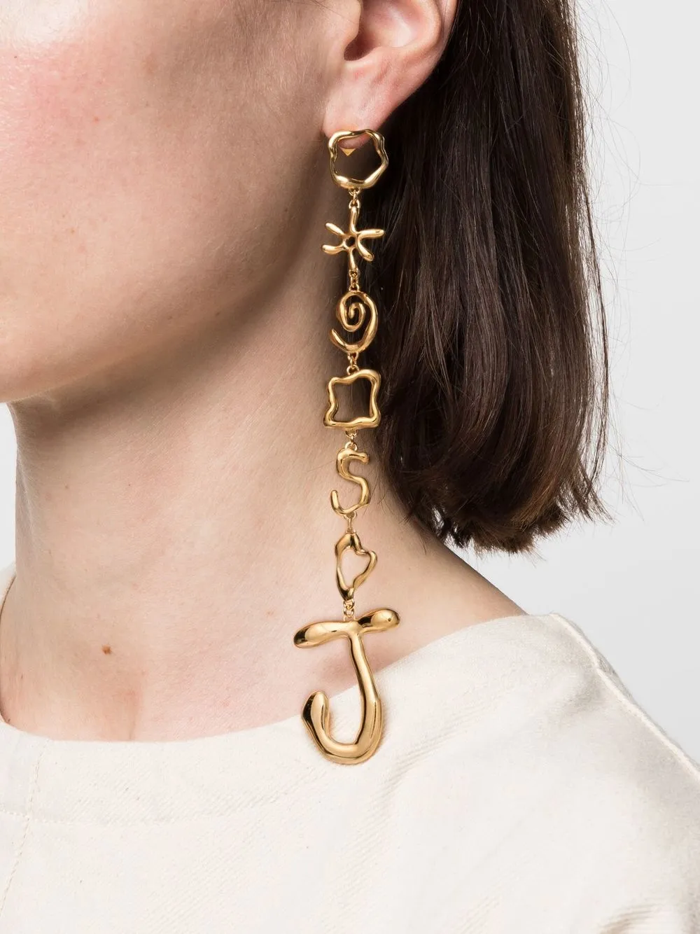 Jacquemus Les Boucles Sol ピアス - Farfetch