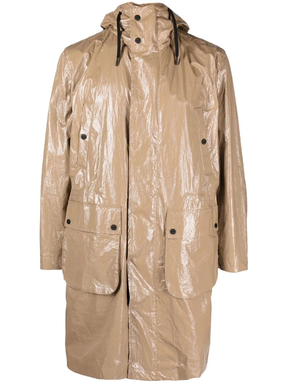 

Herno knee-length hooded coat - Neutrals