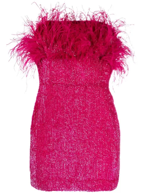 Retrofete vestido corto bordado con lentejuelas