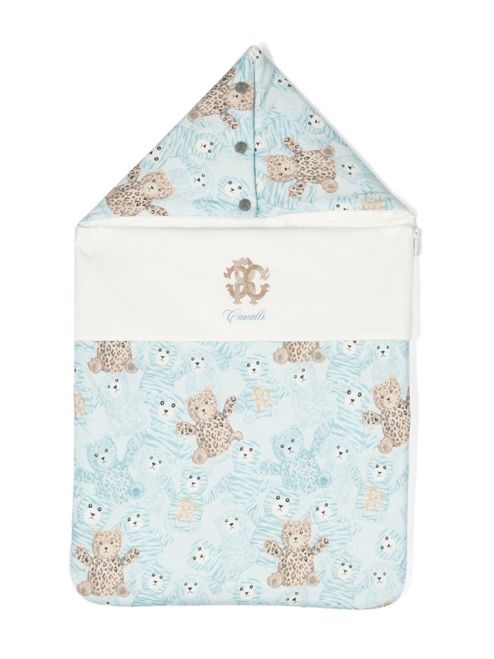 Roberto Cavalli Junior graphic-print sleep bag - Blue