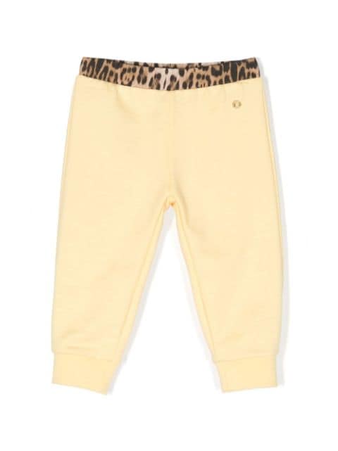 Roberto Cavalli Junior Monogram-patch track pants 