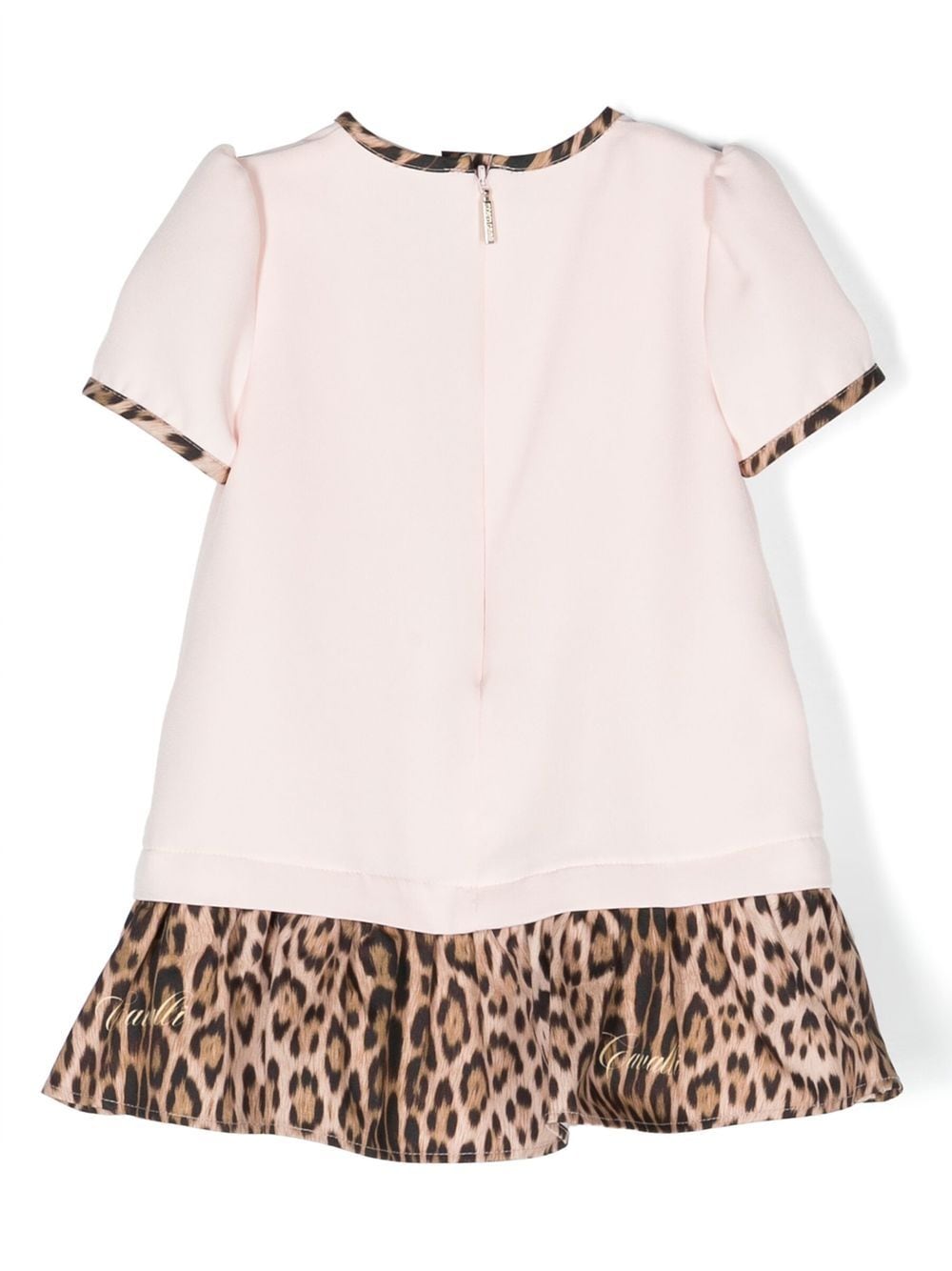 Shop Roberto Cavalli Junior Leopard-print T-shirt Dress In D2294