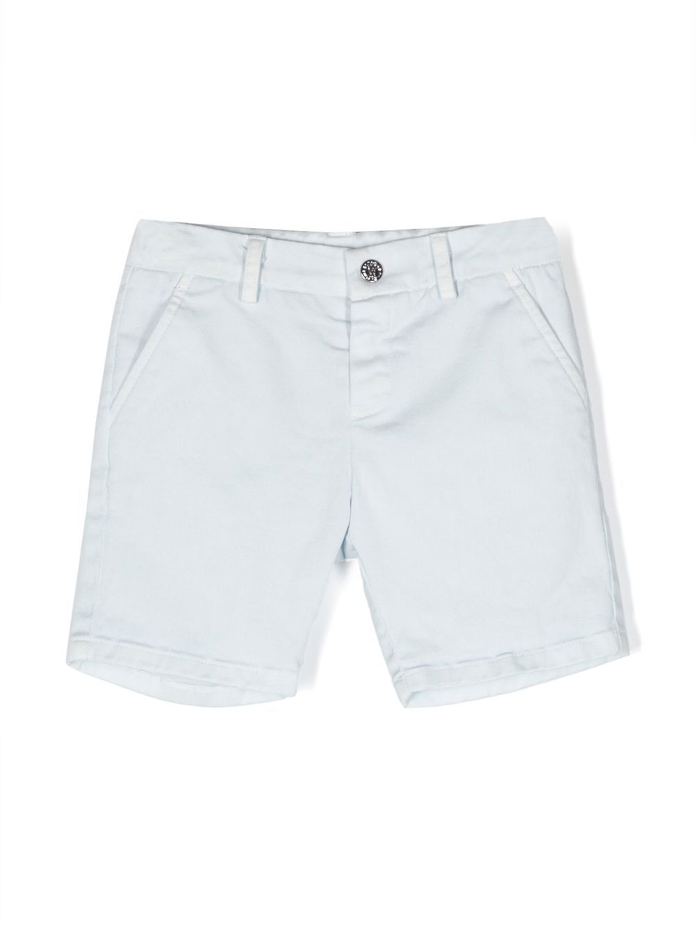 Roberto Cavalli Junior Monogram-patch cotton shorts - White