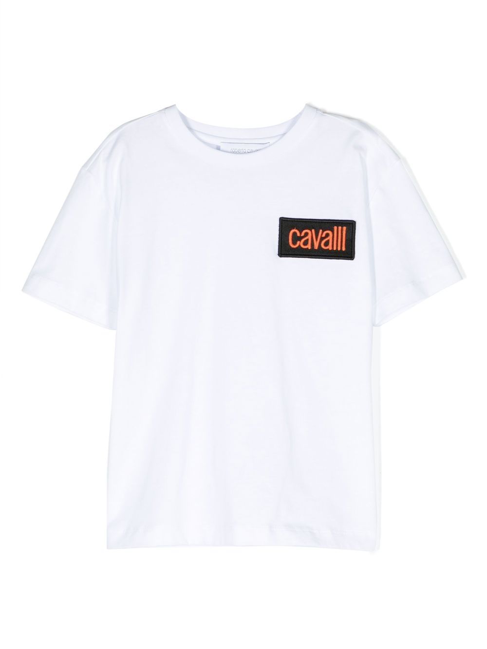 Roberto Cavalli Junior crewneck cotton T-shirt - White