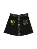 Roberto Cavalli Junior front-button fastening mini skirt - Black