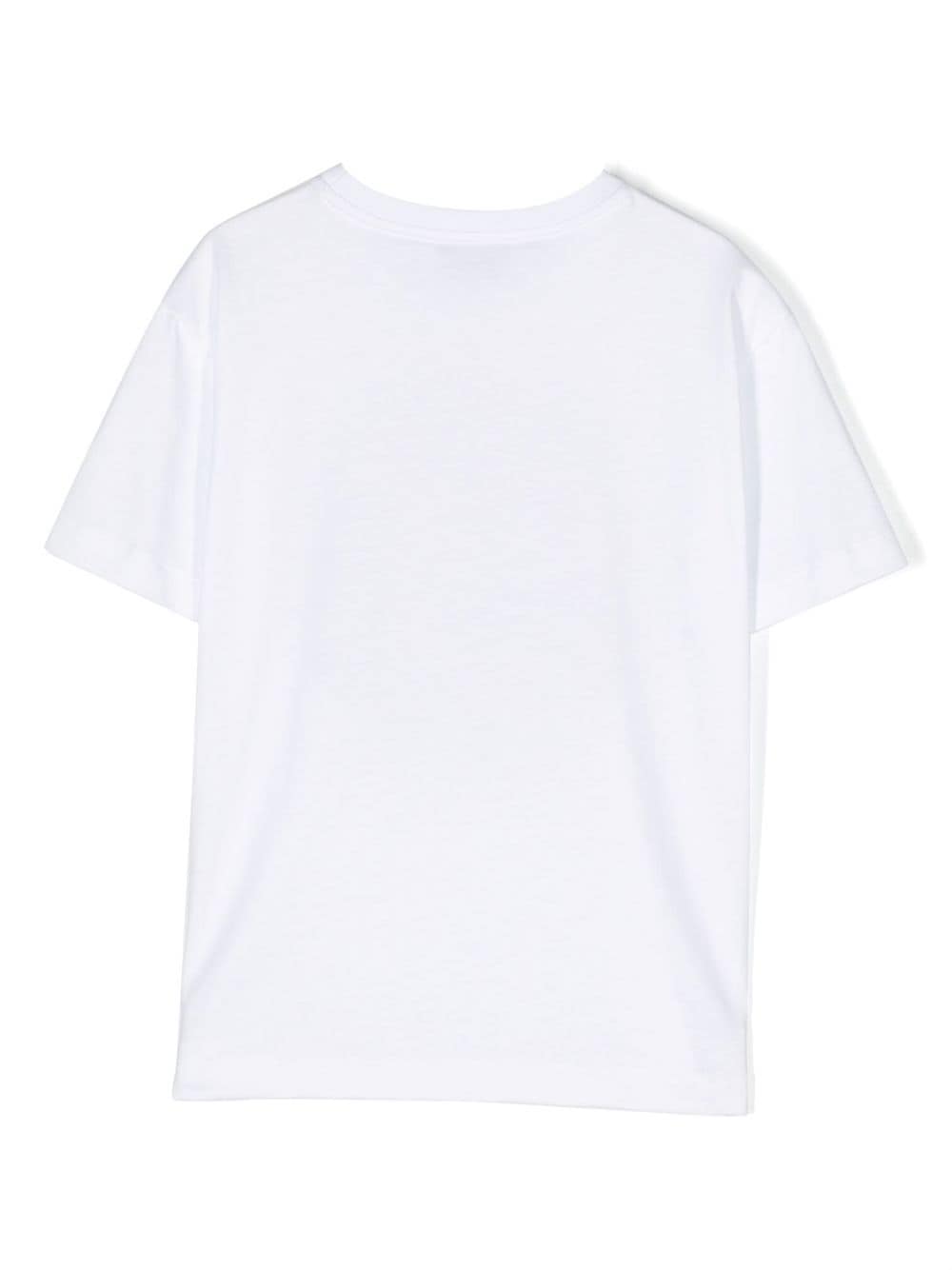 Image 2 of Roberto Cavalli Junior logo-print cotton T-shirt