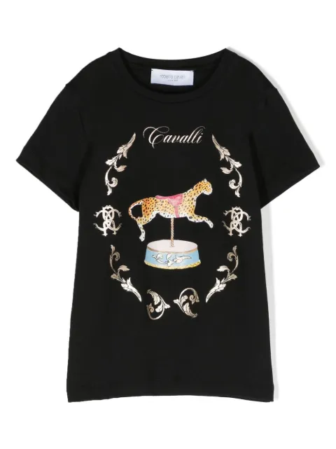 Roberto Cavalli Junior circus-print T-shirt