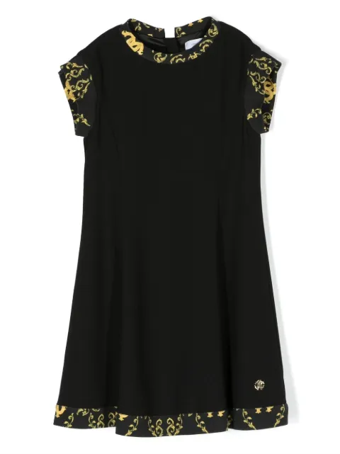 Roberto Cavalli Junior art deco-print border dress