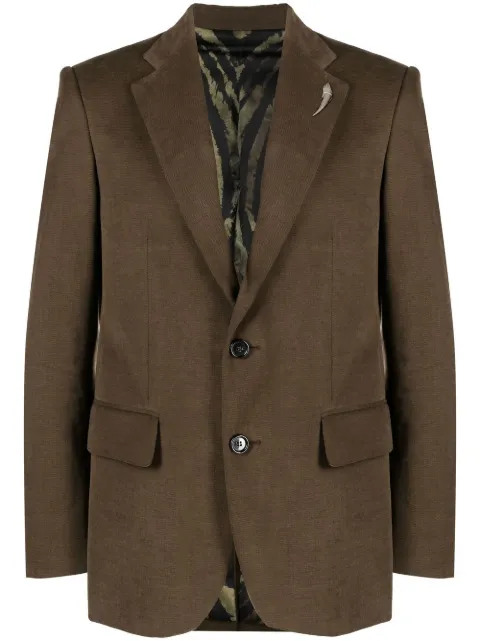 Roberto Cavalli single-breasted wool blazer