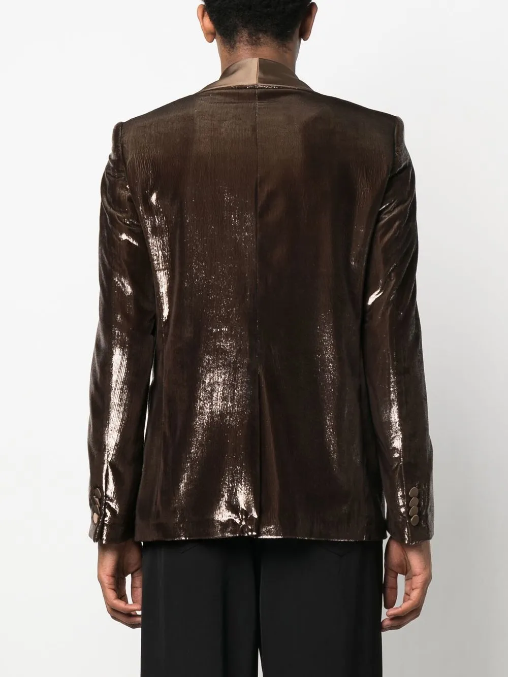 Roberto Cavalli Blazer met enkele rij knopen Bruin