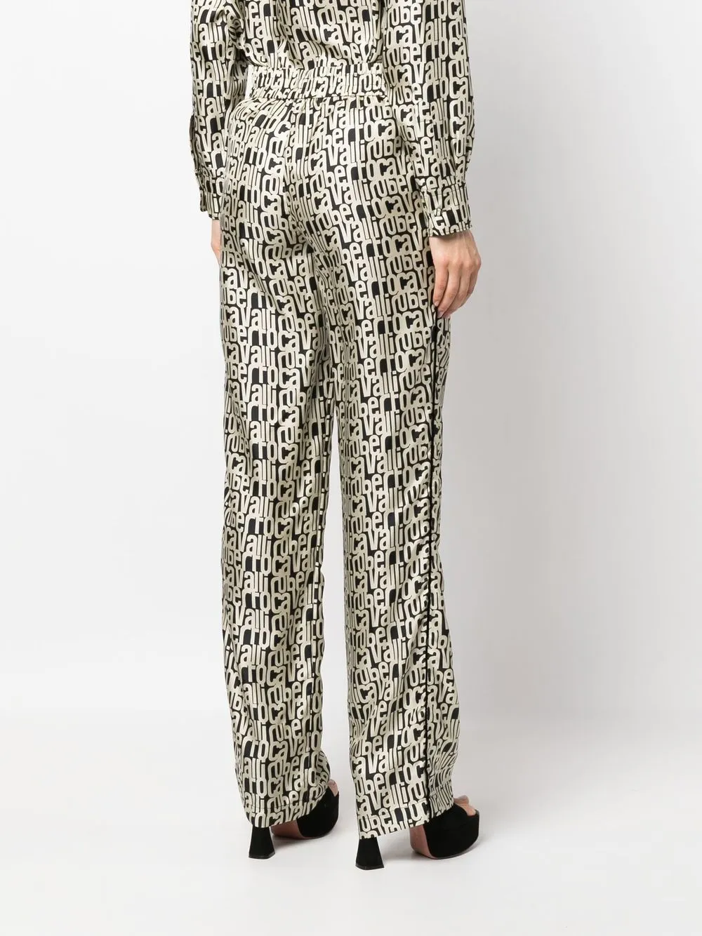 Roberto Cavalli Broek met print Zwart