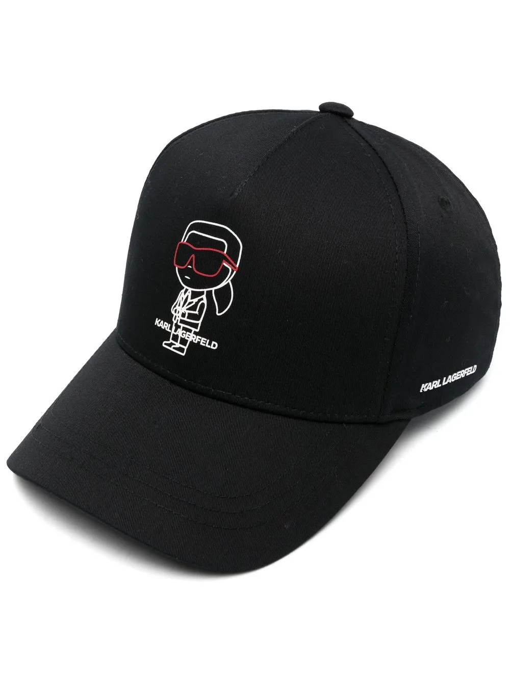 

Karl Lagerfeld gorra con estampado gráfico - Negro
