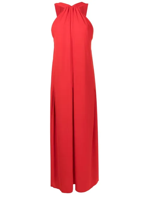 Robe longue à encolure arrondie - Olympiah - Modalova