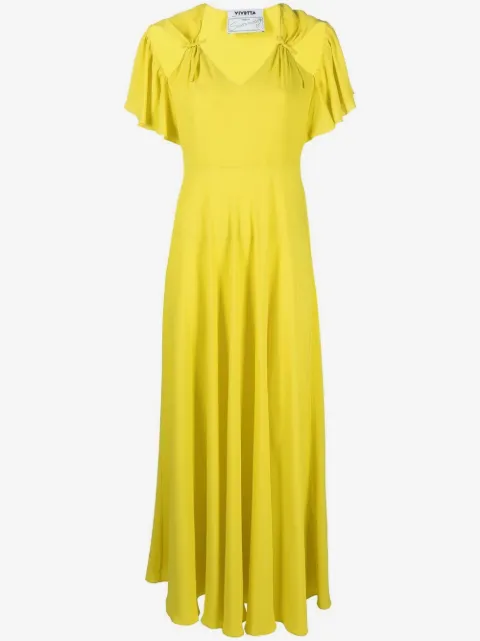 Vivetta ruched cut-out maxi dress