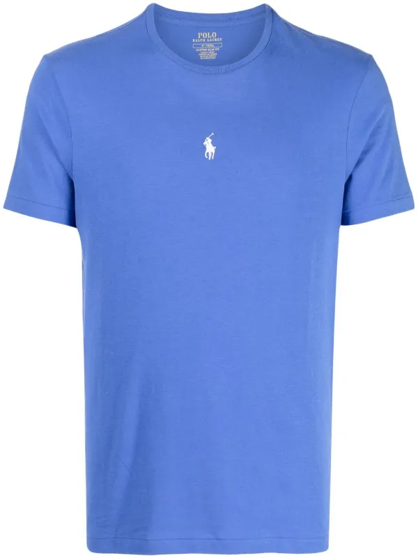 Polo Ralph Lauren logo-embroidered Slim Fit t-shirt Blue