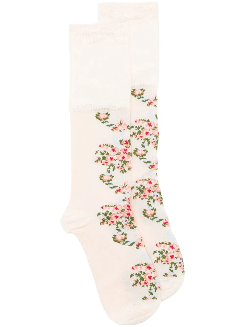 

Simone Rocha Wreath jacquard-pattern socks - Pink