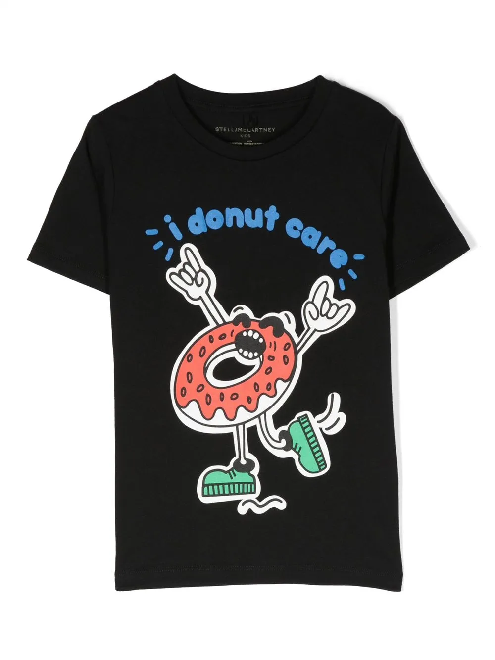 

Stella McCartney Kids playera manga corta con estampado gráfico - Negro