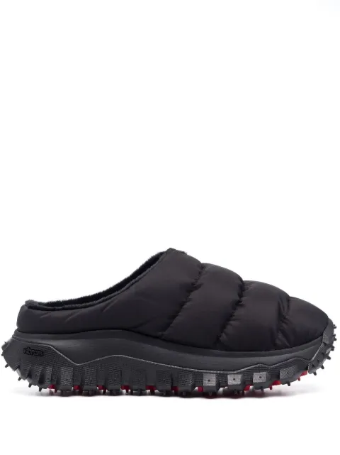6 MONCLER 1017 ALYX 9SM faux fur-lined quilted sliders