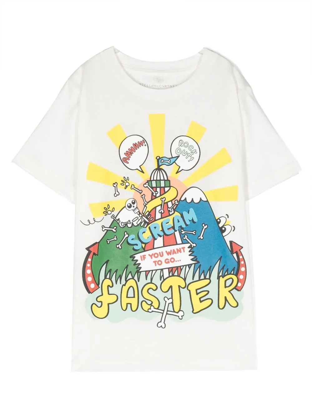 

Stella McCartney Kids graphic-print short-sleeved T-shirt - White