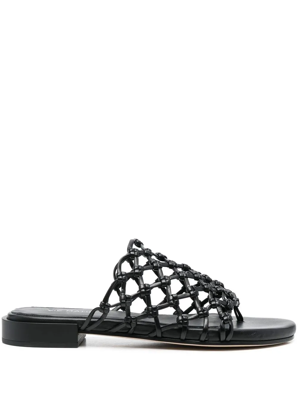 

Vic Matie interwoven leather sandals - Black