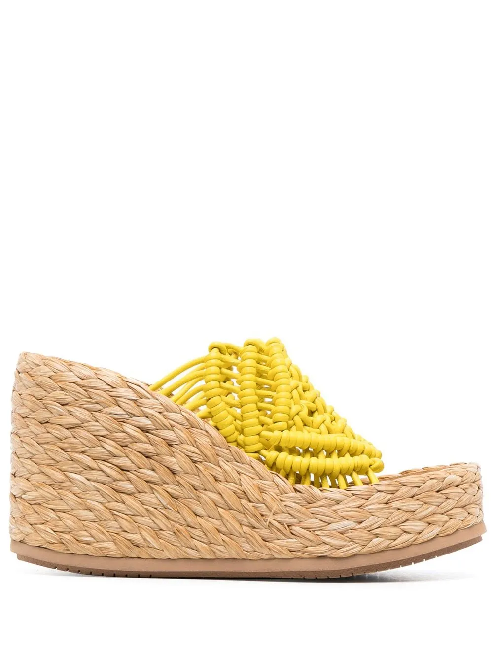 

Paloma Barceló 95mm platform open-toe mules - Yellow