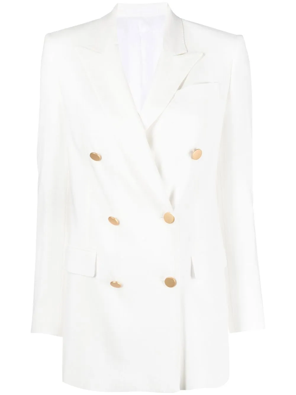 

Tagliatore double-breasted peak-lapel blazer - White