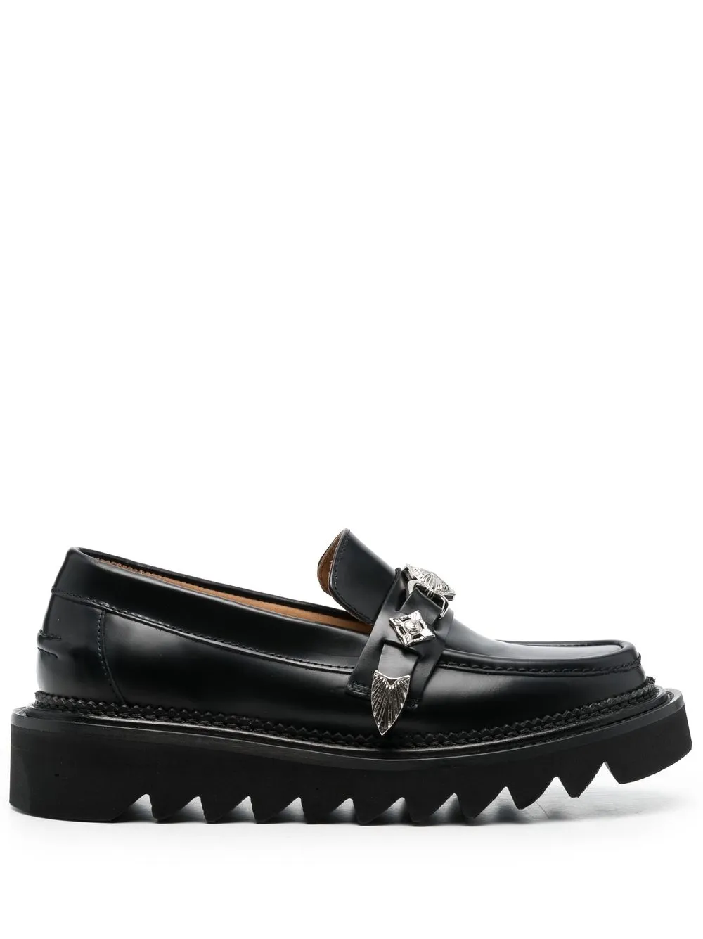 

Toga Pulla slip-on leather loafers - Black