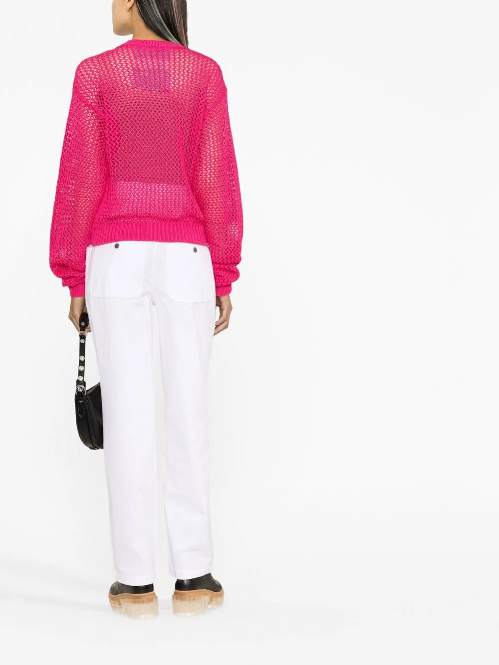 Cotton Open-Knit Jumper