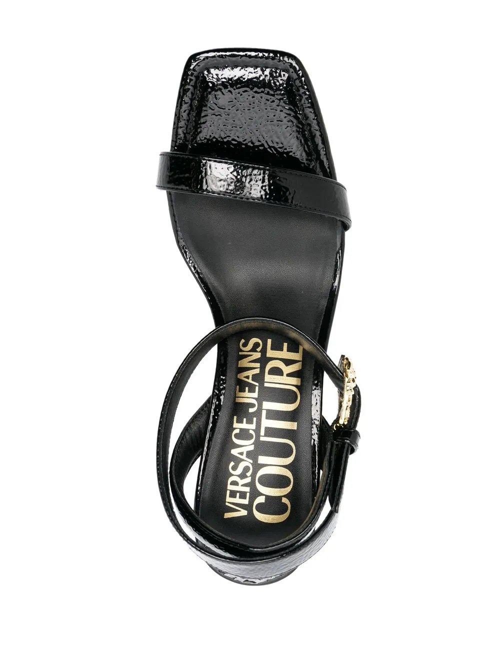 Versace Jeans Couture Buckle-fastening Sandals In Black