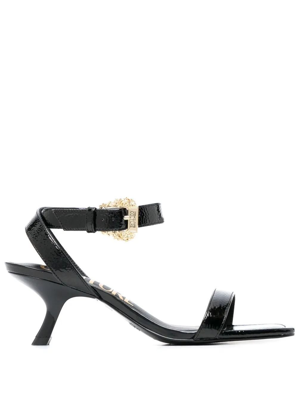 

Versace Jeans Couture sandalias con hebilla - Negro