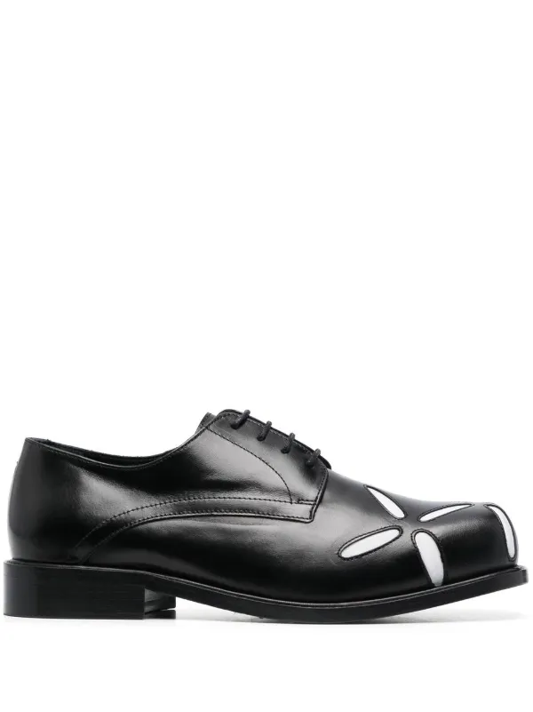 Stefan Cooke Slashed square-toe Derby Shoes - Farfetch